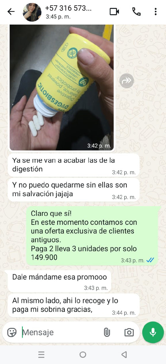 VIL DygesBiotic – Tratamiento Probiótico Avanzado para Salud Digestiva y Colon (60 Cápsulas Veganas)