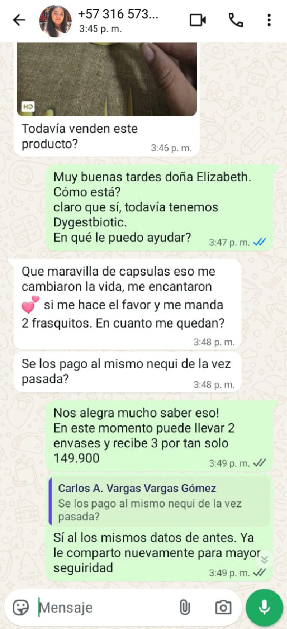 VIL DygesBiotic – Tratamiento Probiótico Avanzado para Salud Digestiva y Colon (60 Cápsulas Veganas)