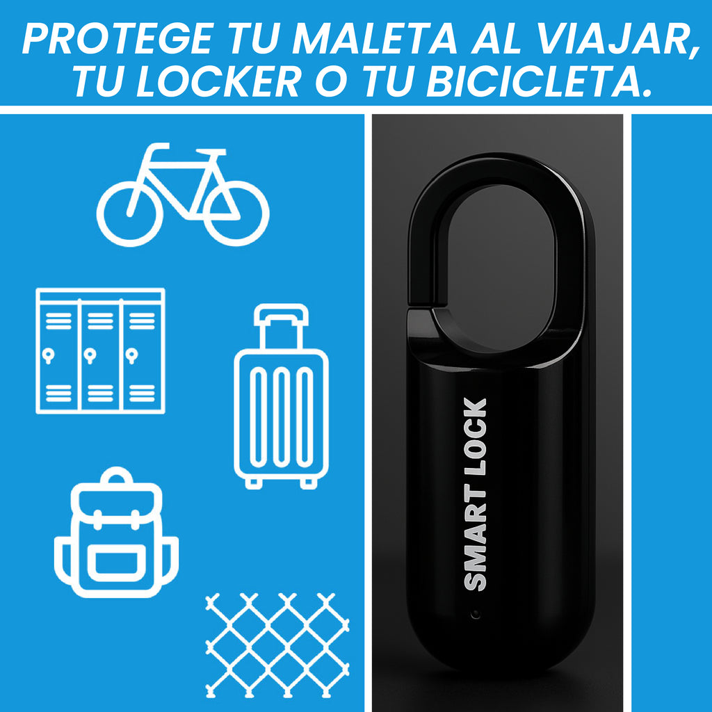 SmartLock Pro - 🔒 Candado Inteligente Biométrico: Desbloqueo por Huella Dactilar.