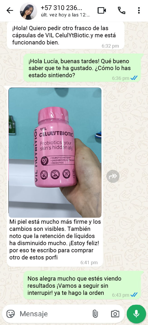 VIL CelulYtBiotic – Tratamiento Probiótico Anticelulítico, Drenante y Firmeza (60 Cápsulas Veganas)